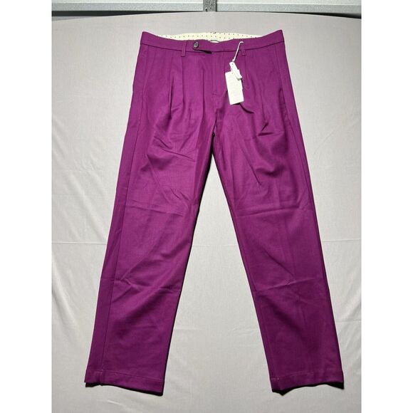 Massimo‎ Alba StrallO2 Double PleatStretch Wool Pants Size 50